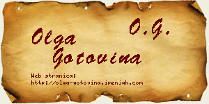 Olga Gotovina vizit kartica